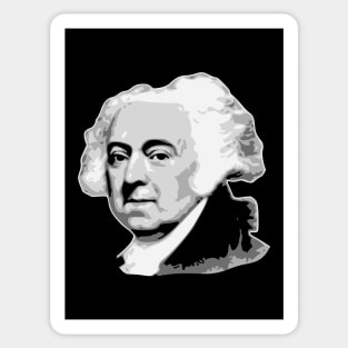 John Adams Black and White Sticker